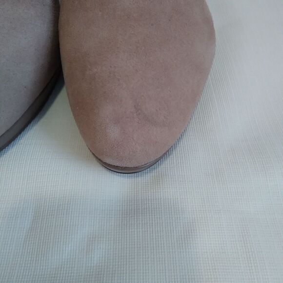 Franco Sarto Serene Tan Leather Suede Stiletto Heel Ankle Booties Women's Size 8 - Picture 9 of 14
